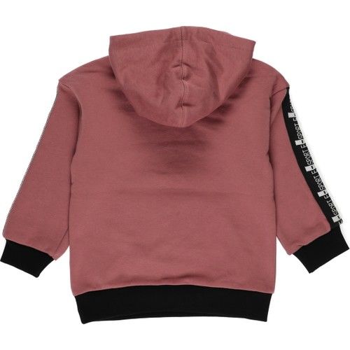 Boys Printed Stripe Detailed Hoodie Sweatshirt