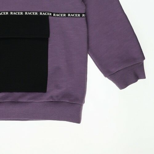 Erkek Çocuk Kapüşonlu Yazılı Şerit Detaylı Sweatshirt