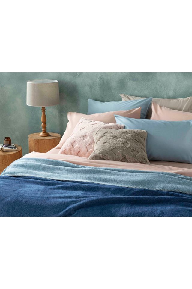 Plain Cotton Single Blanket 150x200 Cm Blue - Navy Blue