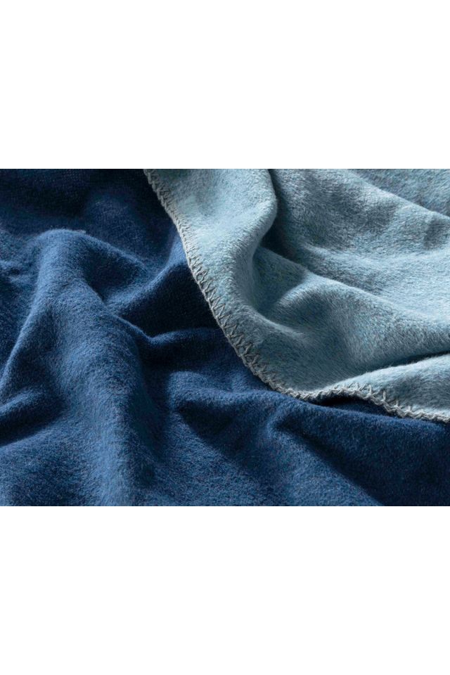 Plain Cotton Single Blanket 150x200 Cm Blue - Navy Blue