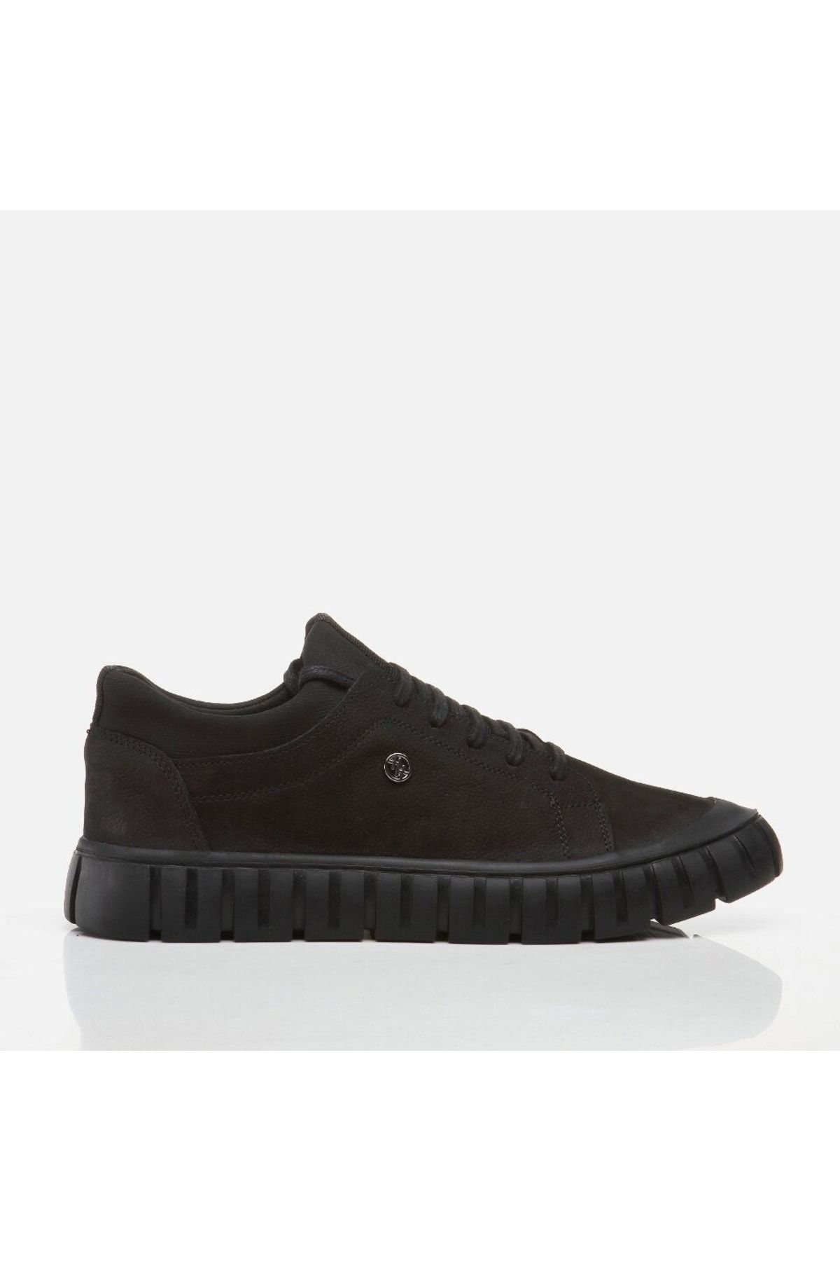 Genuine Leather Black Men's Casual Shoes