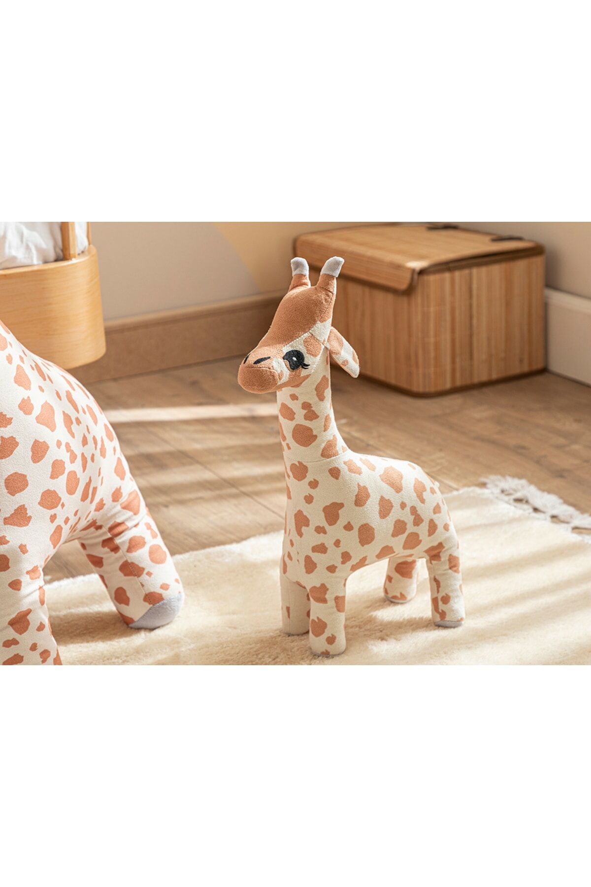 Mini Giraffe Dekoratif Kırlent 40x20 Cm Bej