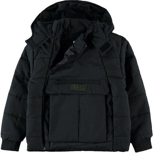 Boys Hooded Coat 6-9 Years Smoked