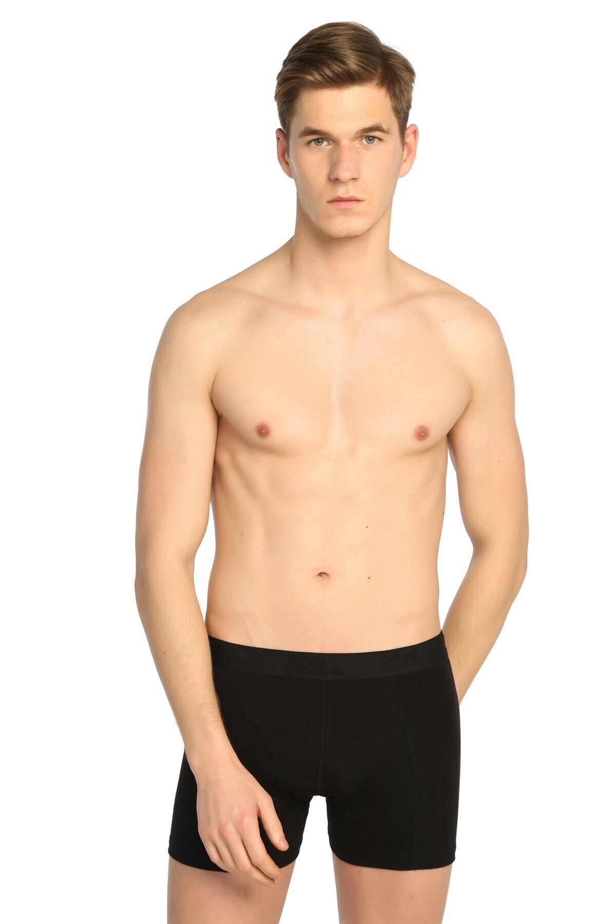 Men's Black 3-Pack Lycra Boxer