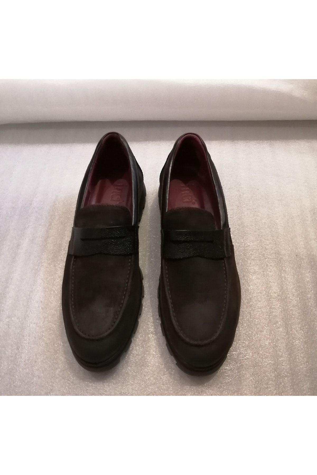 Men's Genuine Suede Lightweight Thick Sole Loafer Shoes