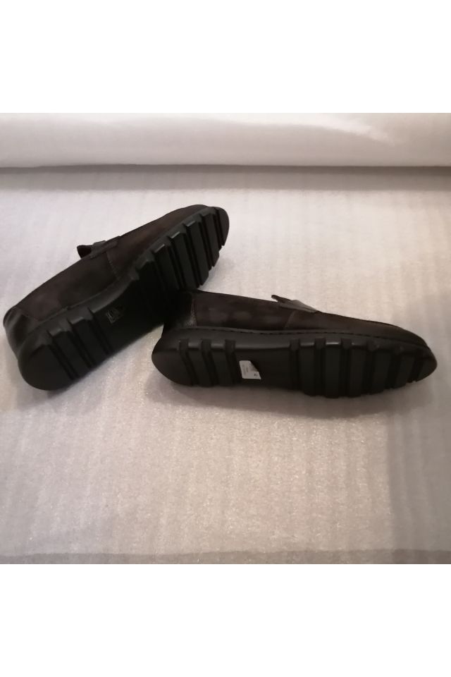 Men's Genuine Suede Lightweight Thick Sole Loafer Shoes