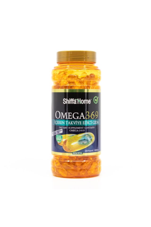 Omega 3-6-9 200 Capsules 1000 mg Softgel, Food Supplement