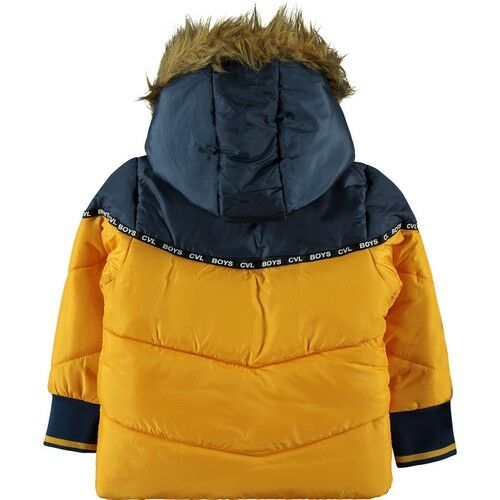 Boys Hooded Coat 2-5 Years Mustard