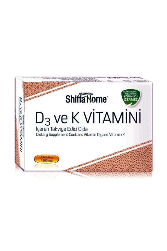 D3 Ve K Vitamini Içeren Takviye Edici Gıda Takviyesi 30 Kapsül