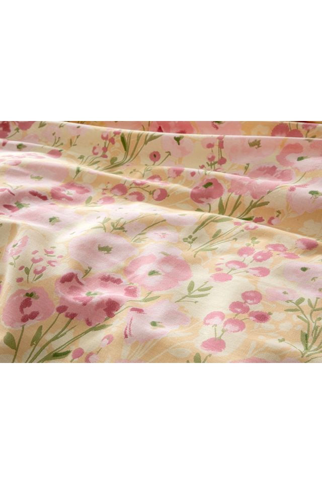 Clarkia Cotton Single Duvet Cover Set 160x220 Cm Yellow