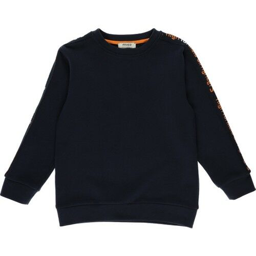 Boys Text Striped Sweatshirt