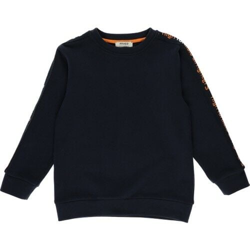 Boys Text Striped Sweatshirt
