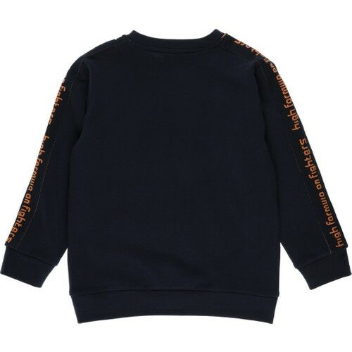 Boys Text Striped Sweatshirt