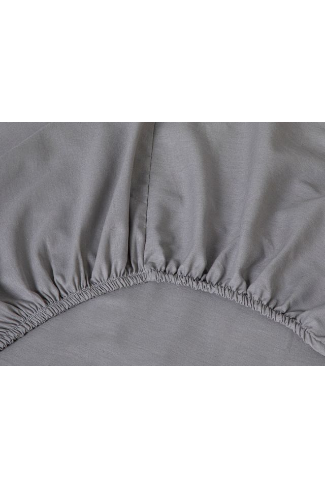 Aurora Silky Touch Double Duvet Cover Set 200x220 Cm Gray