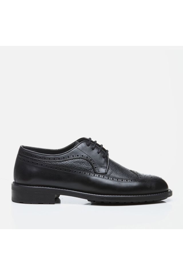 Genuine Leather Black Men's Classic Shoes