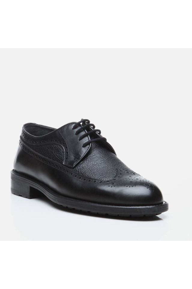 Genuine Leather Black Men's Classic Shoes