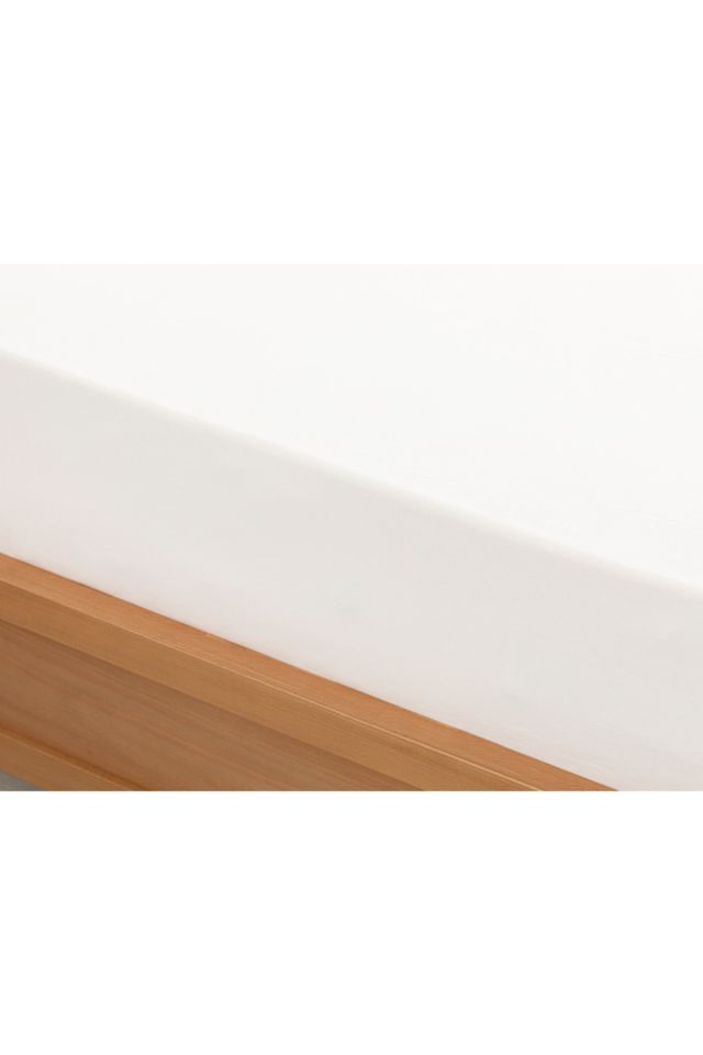 Plain Cotton King Size Elastic Bed Sheet 200x200 Cm White