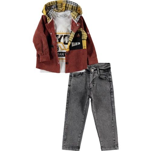 Boys Triple Suit 2-5 Years Tile