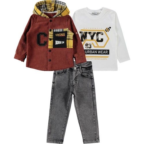 Boys Triple Suit 2-5 Years Tile