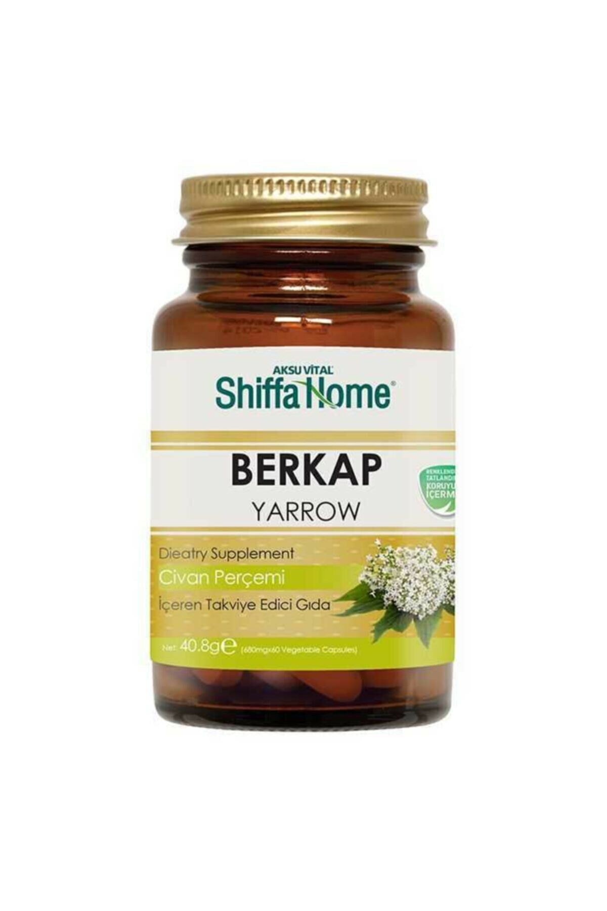 Berkap Yarrow Capsule 60 Capsules Civan Perçemi Berkap