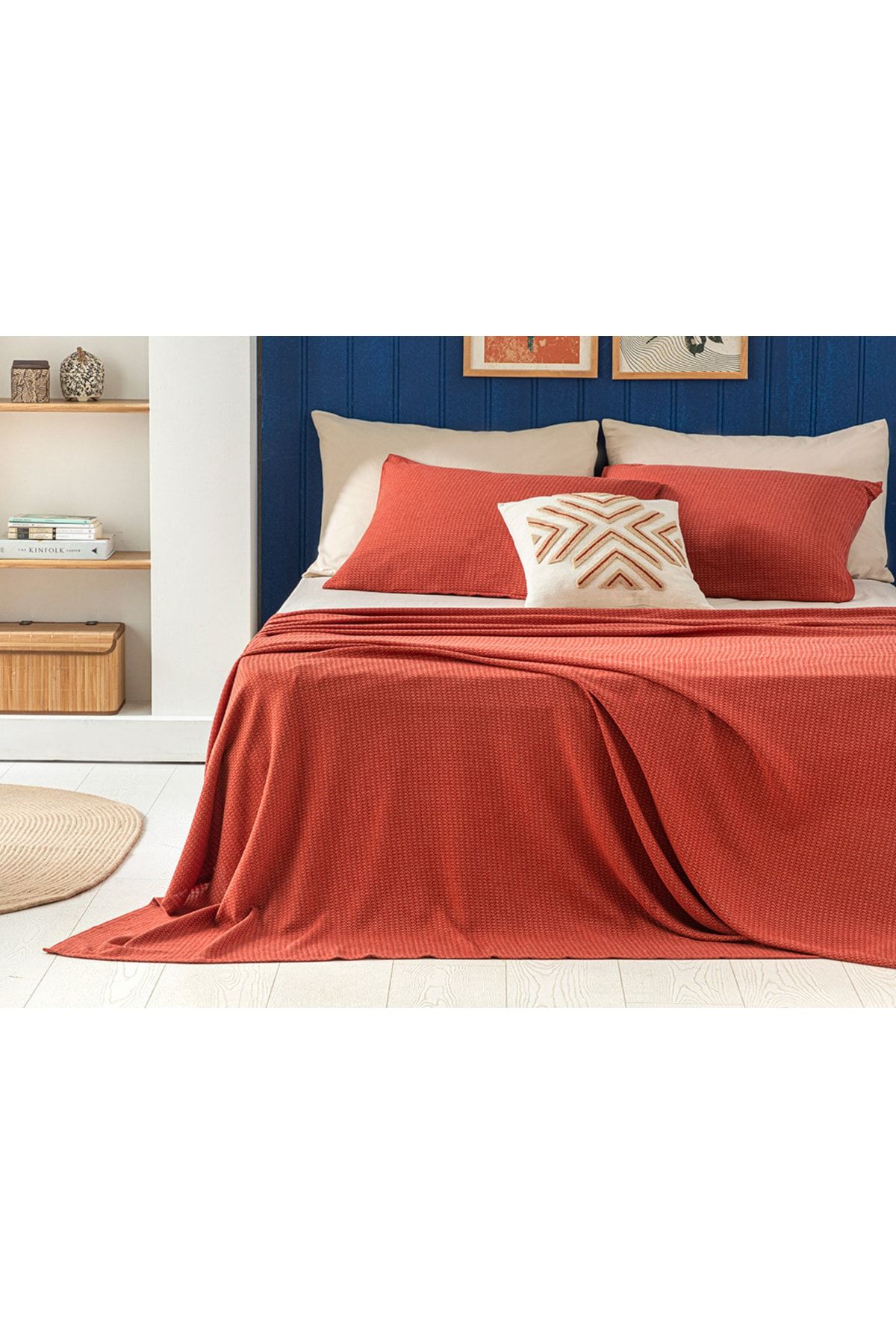 Genesis Soft Touch Double Pique Set 200x220 cm Terracotta