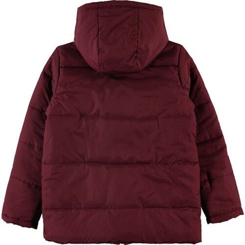 Boys Hooded Coat Claret Red