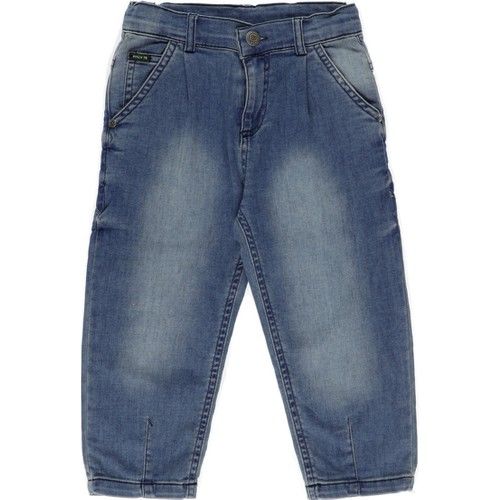 Erkek Çocuk Önü Düğmeli Denim Pantolon