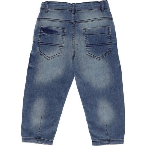 Erkek Çocuk Önü Düğmeli Denim Pantolon