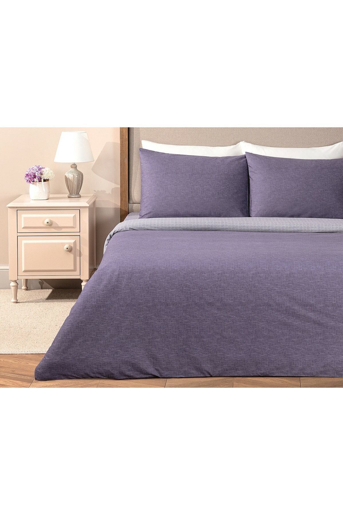 Jument Double Duvet Cover Set - Purple