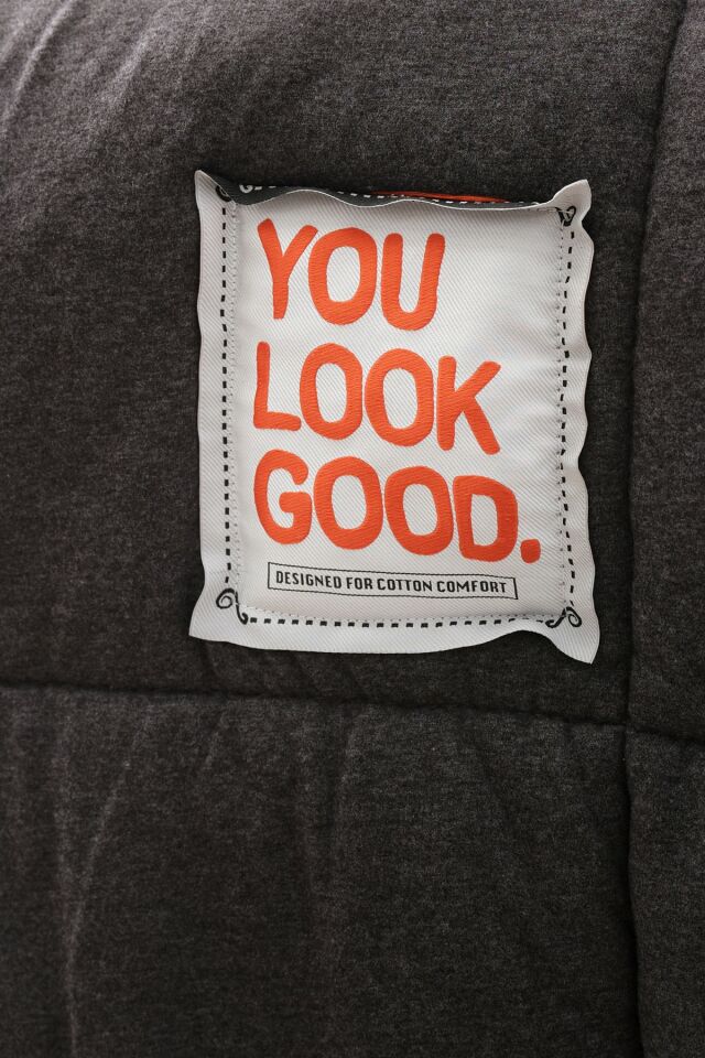 Motto Cotton Comfort Çift Kişilik Antrasit