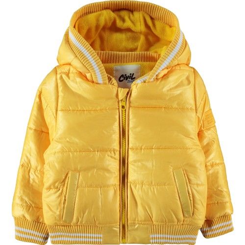 Boys Hooded Coat 2-5 Years Mustard