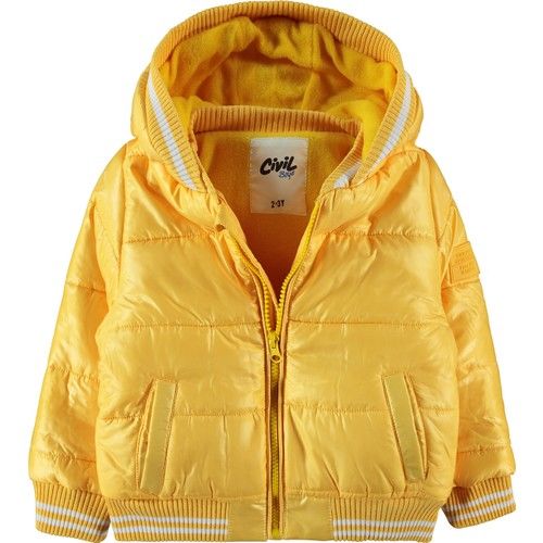 Boys Hooded Coat 2-5 Years Mustard