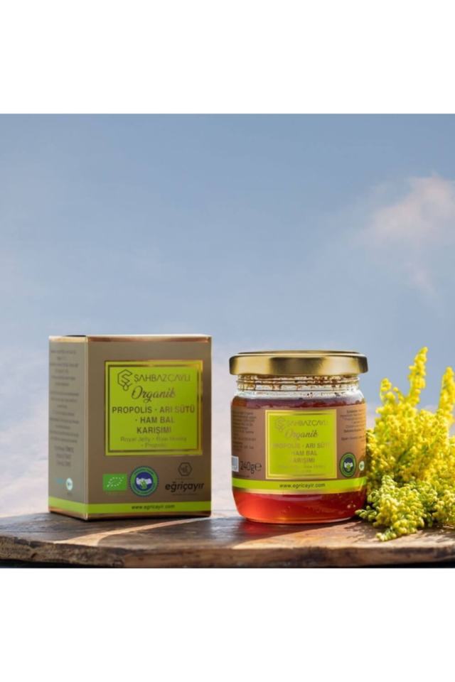 Organik Arı Sütü Bal Propolis Karışımı 240g