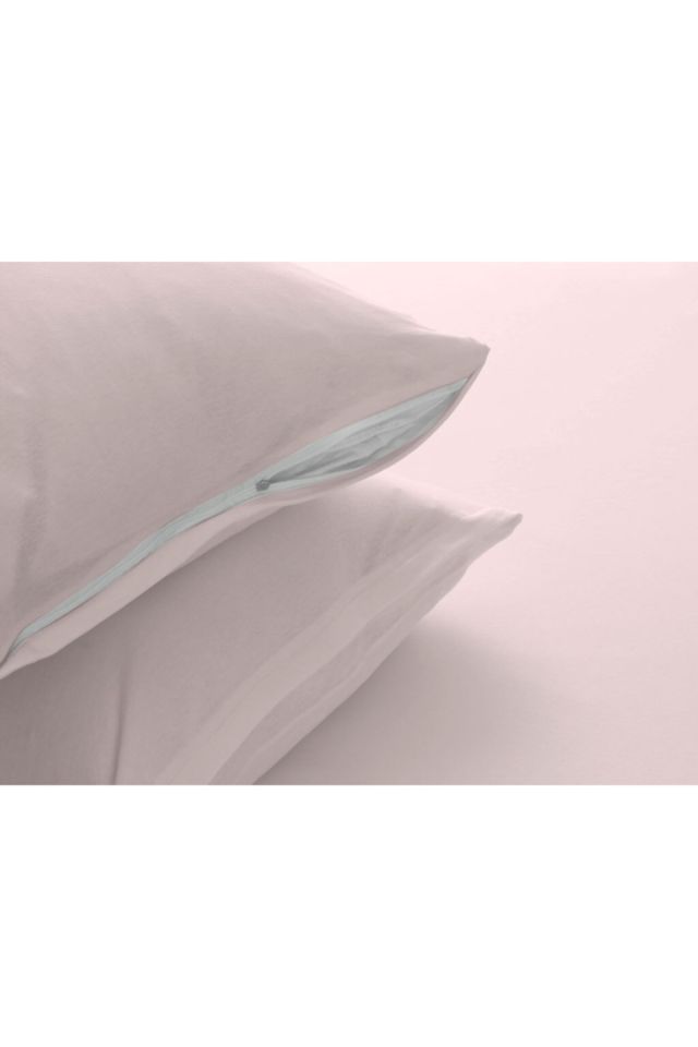 Plain Combed Cotton King Size Elastic Bed Sheet 180x200 Cm Powder Pink