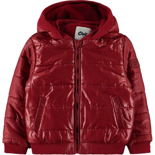 Boys Hooded Coat Red
