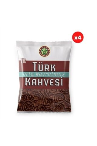 Medium Roasted Turkish Coffee 100 Gr (4 Pack) Medium Roasted Turkish Coffee 100 Gr (4 Pack)
