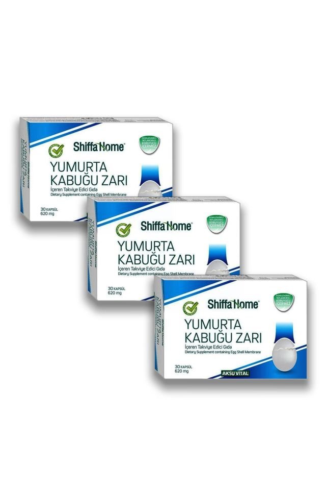 Aksu Vital Yumurta Kabuğu Zarı 620 Mg 30 Kap X 3 Adet