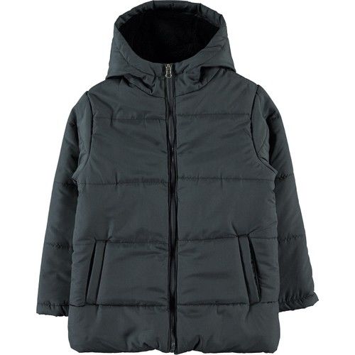 Boys Hooded Coat 6-10 Years Smoked