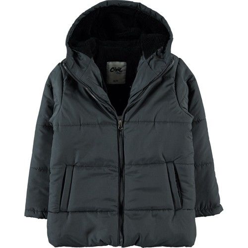 Boys Hooded Coat 6-10 Years Smoked