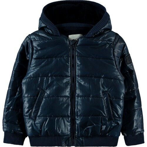 Boys Hooded Coat 6-9 Years Navy Blue