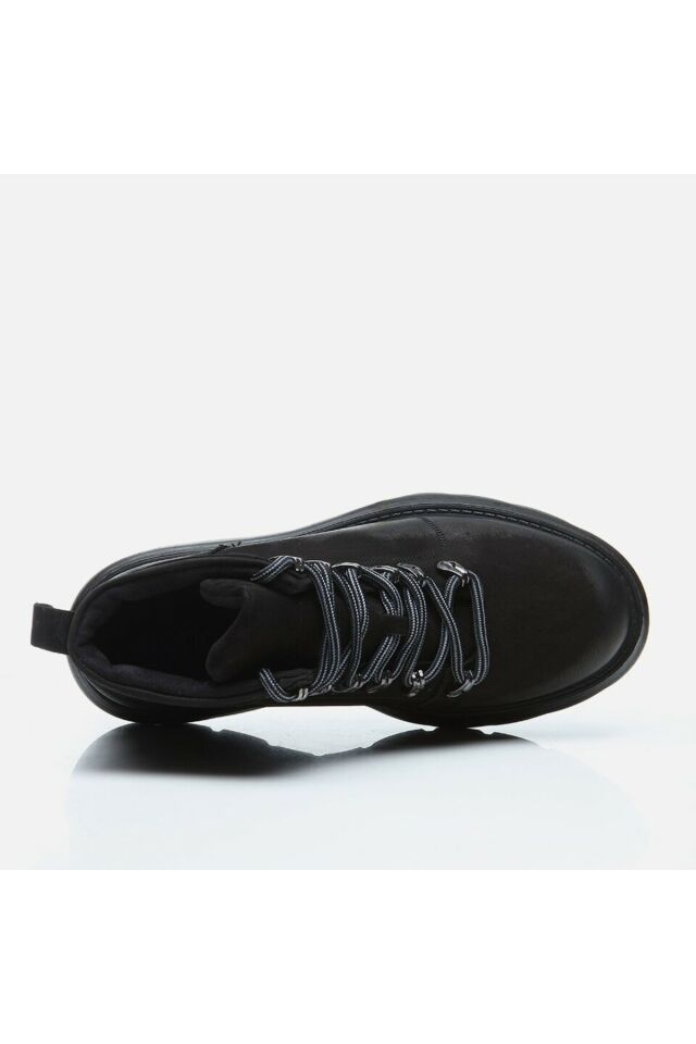 Genuine Leather Black Men's Casual Boots