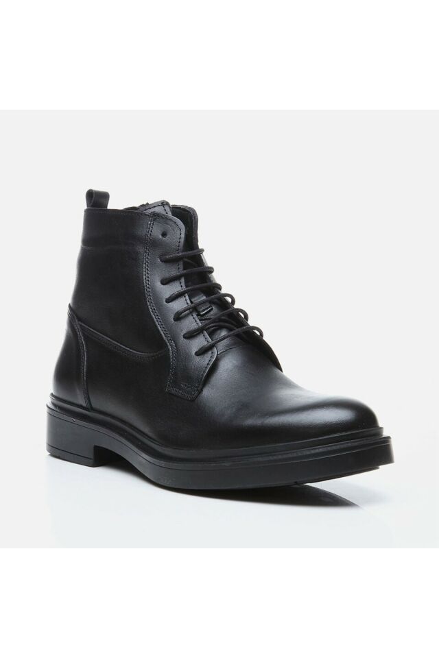 Genuine Leather Black Men's Casual Boots