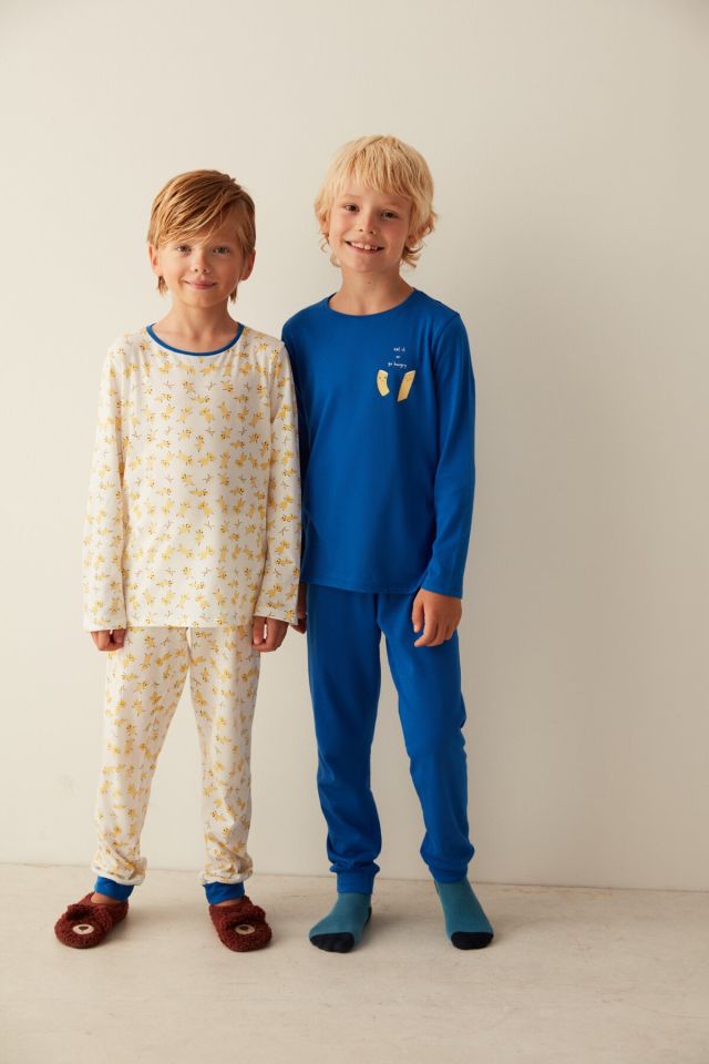 Çok Renkli Erkek Çocuk  2li Pijama Takımı