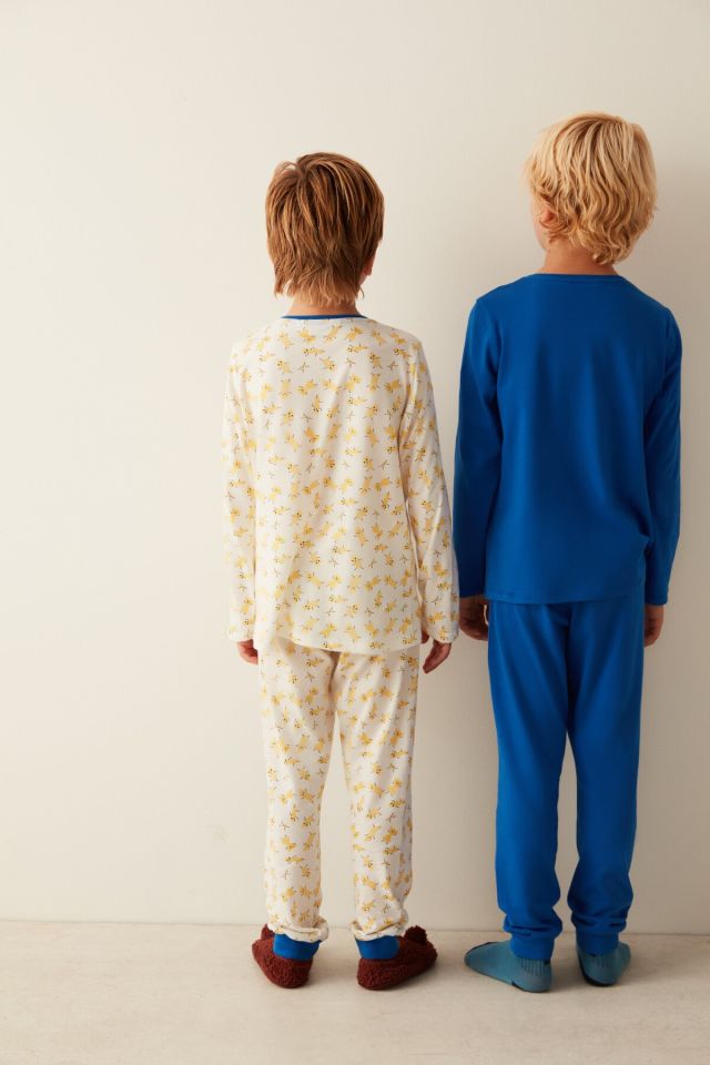 Çok Renkli Erkek Çocuk  2li Pijama Takımı