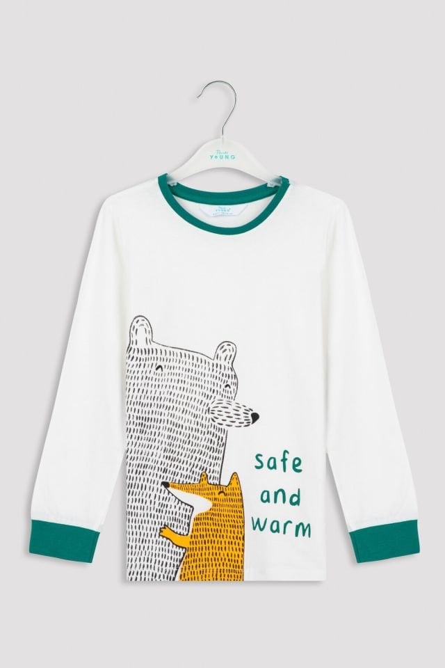 Çok Renkli Safe And Warm 2li Pijama Takımı
