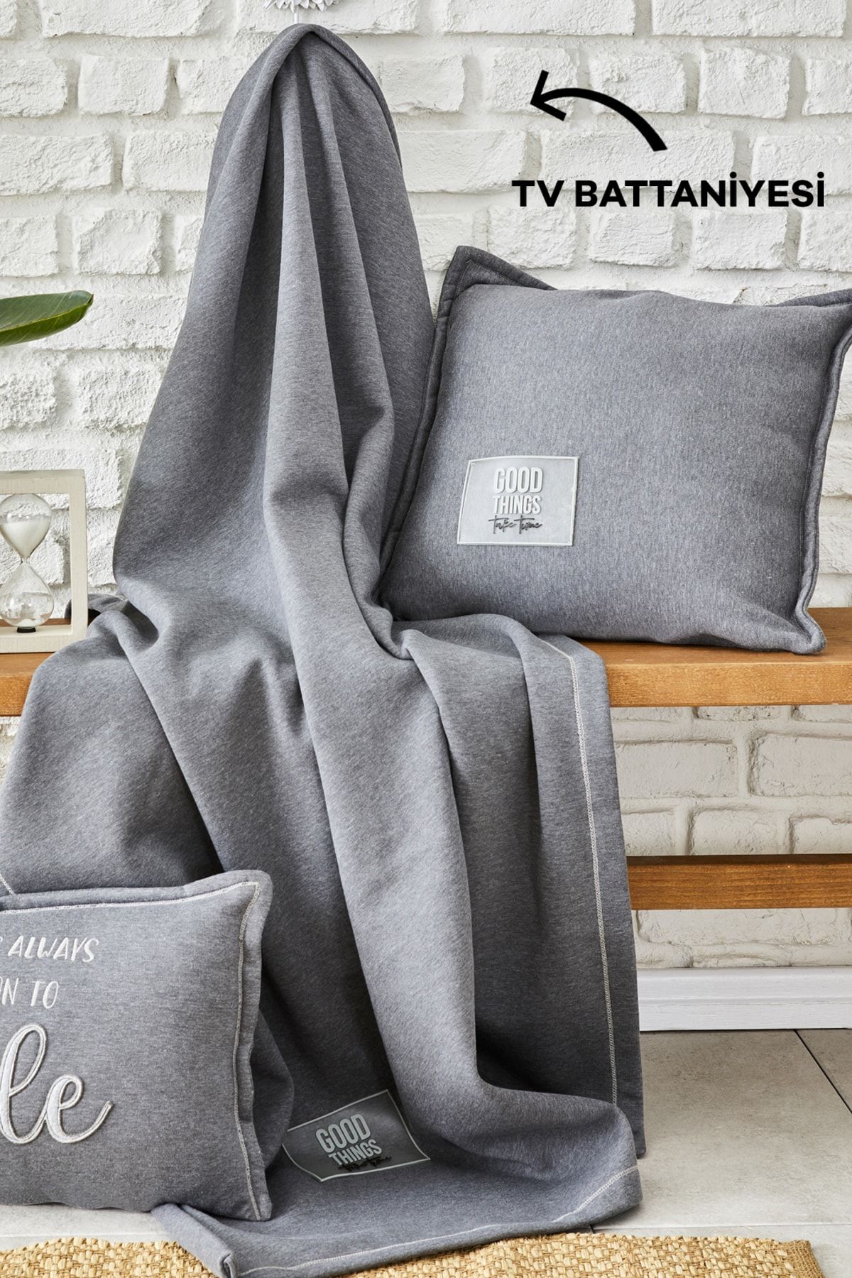 Softy Comfort TV Blanket Gray 130x170cm