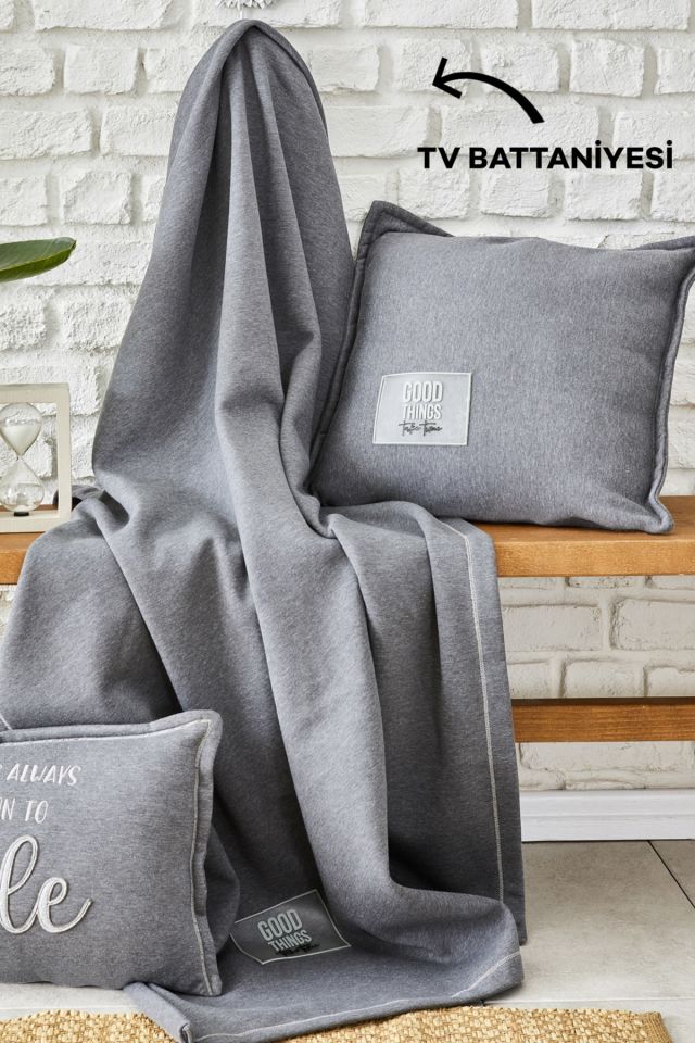 Softy Comfort TV Blanket Gray 130x170cm