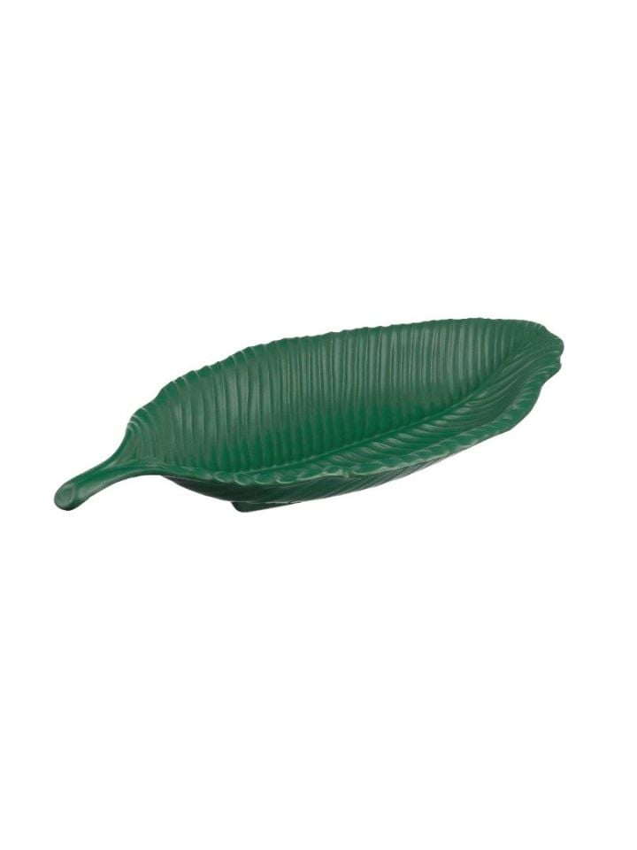 Leaf Seramik Dekoratif Tabak
