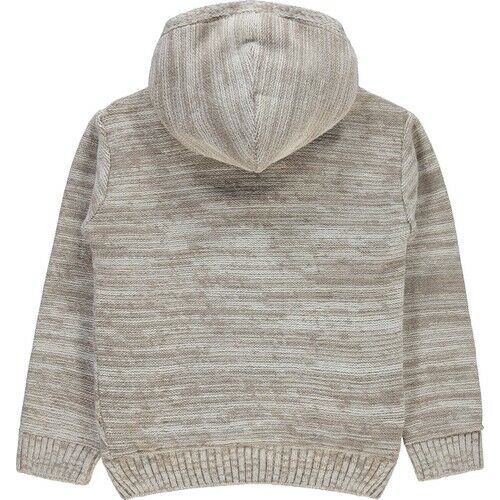 Boys Hooded Cardigan 6-9 Years Mink