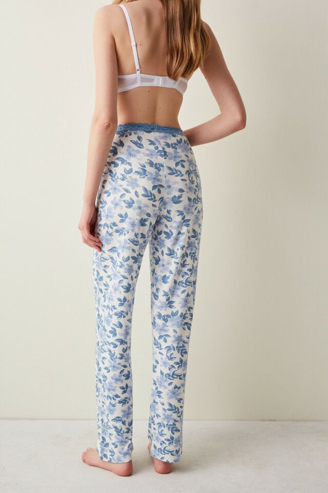 Blue Orchids Pantolon Pijama Altı